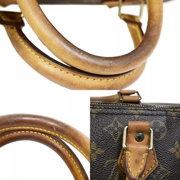 LOUIS VUITTON Speedy 30 Travel Hand Bag Monogram Leather Brown - Picture 5 of 16